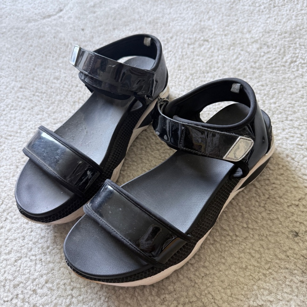 Aldo Black Platform Sandals